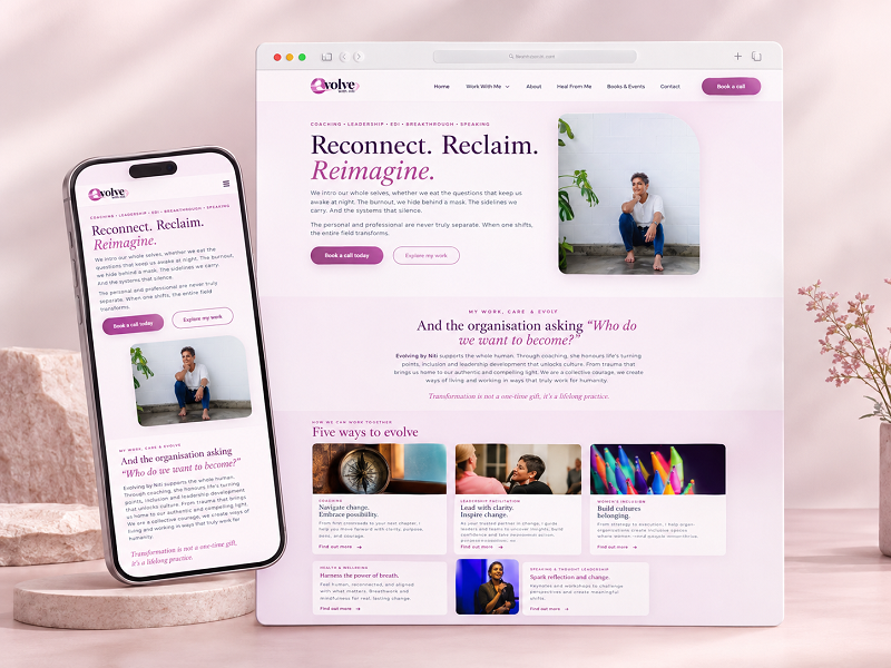 Evolve by Niti Coaching Website — website preview