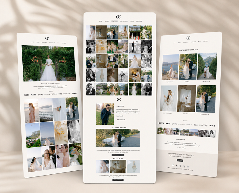 Wedding Photography Website
